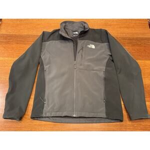 Medium The North Face Apex Bionic Windwall Softshell Jacket Black Gray
